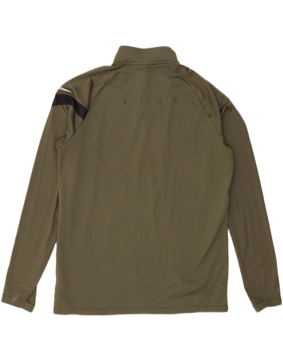 Nike Herren Dri Fit Pullover-Trainingsanzugoberteil mit Reißverschluss, Größe L, Khaki, Polyester