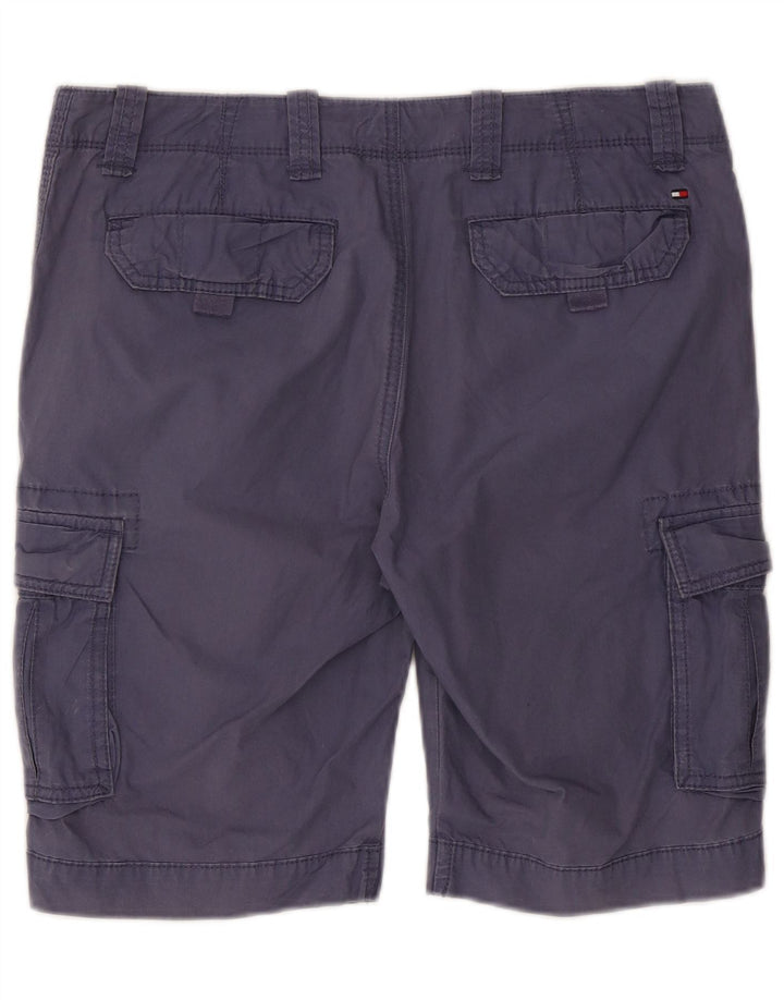 Tommy Hilfiger Herren Cargo-Shorts W33, mittelmarineblaue Baumwolle