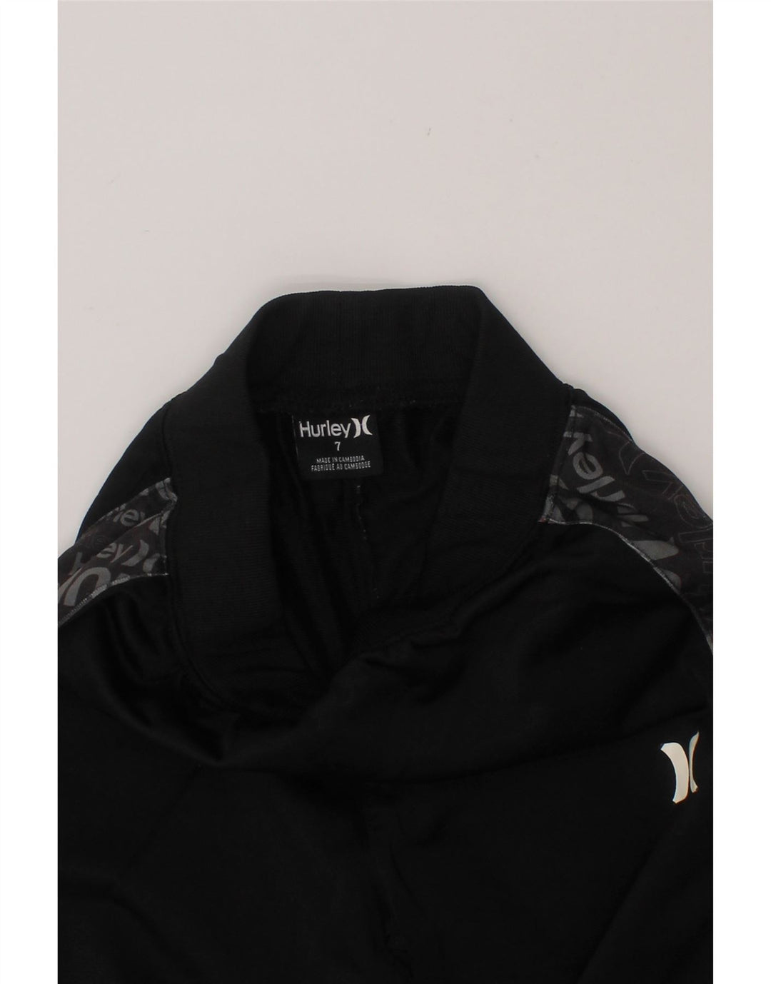 HURLEY Boys Graphic Tracksuit Trousers Joggers 6-7 Years  Black Polyester Vintage Hurley and Second-Hand Hurley from Messina Hembry 