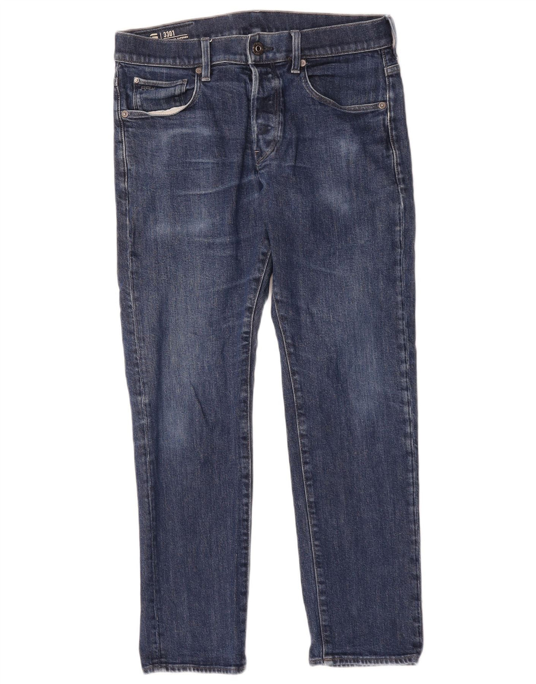 G-Star Herren Tapered Jeans W32 L30 Blaue Baumwolle