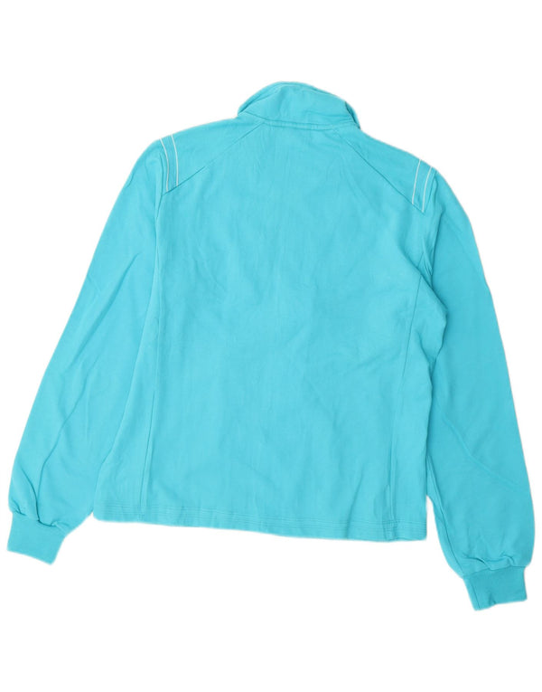 LOTTO Damen-Trainingsanzug-Oberteil, Jacke, UK 10, Größe S, blaue Baumwolle
