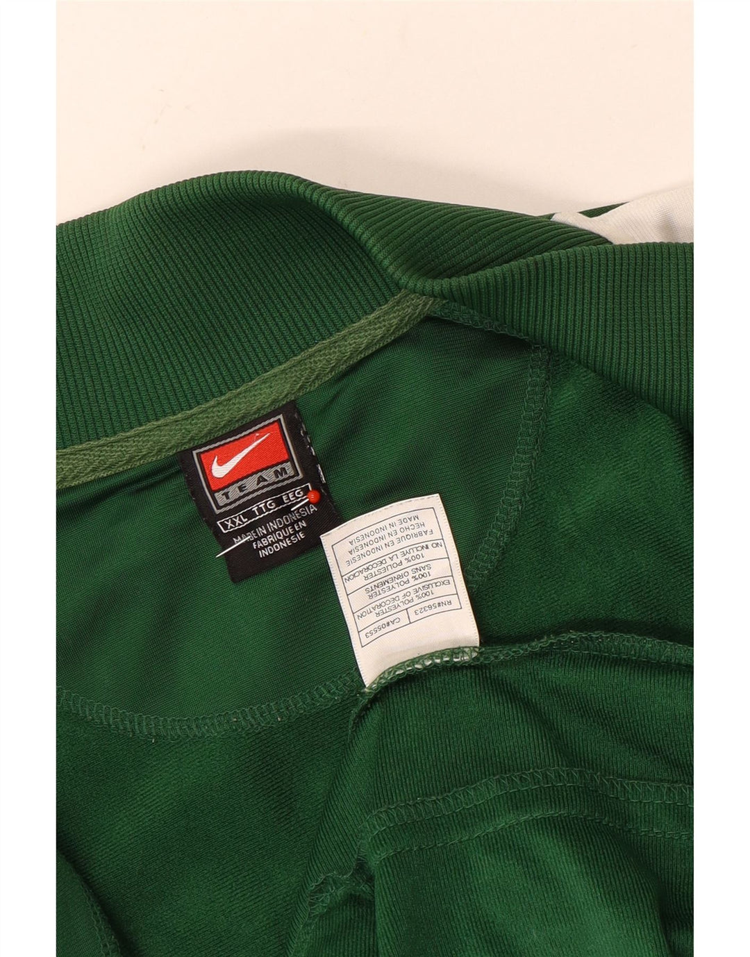 Nike Herren-Trainingsanzugoberteil, Jacke, 2XL, grünes Colourblock-Polyester