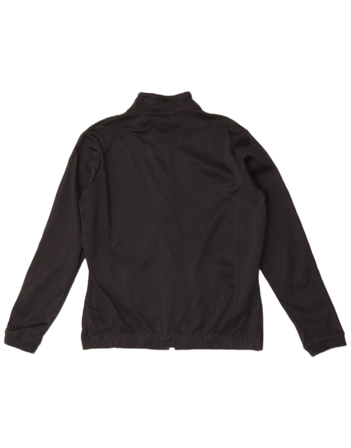 Nike Damen Therma-Fit Trainingsanzug Top Jacke UK 14 Medium Schwarz Polyester