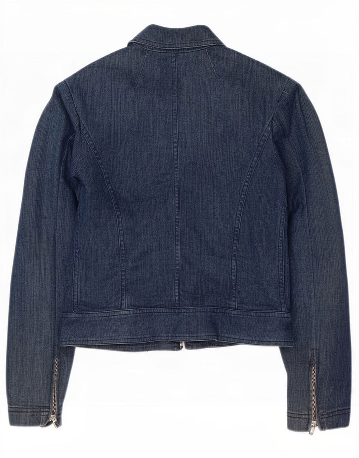 Max & Co. Damen Jeansjacke UK 10 Small Blaue Baumwolle