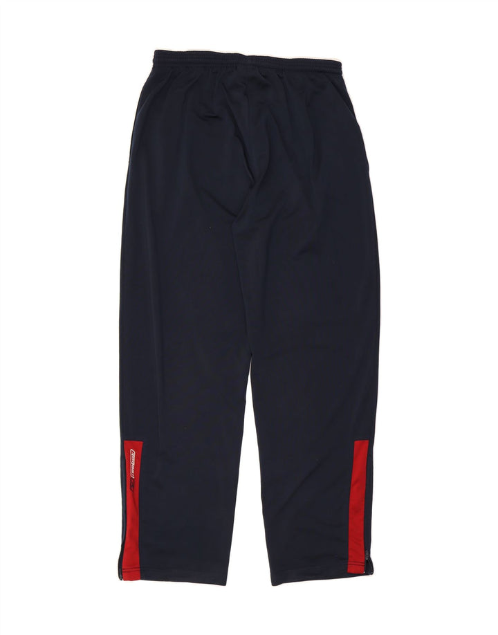REEBOK Mens Tracksuit Trousers Large Navy Blue Colourblock Polyester Vintage Reebok and Second-Hand Reebok from Messina Hembry 