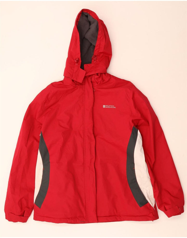Mountain Warehouse Damen-Windbreakerjacke mit Kapuze, UK 18, XL, Rot