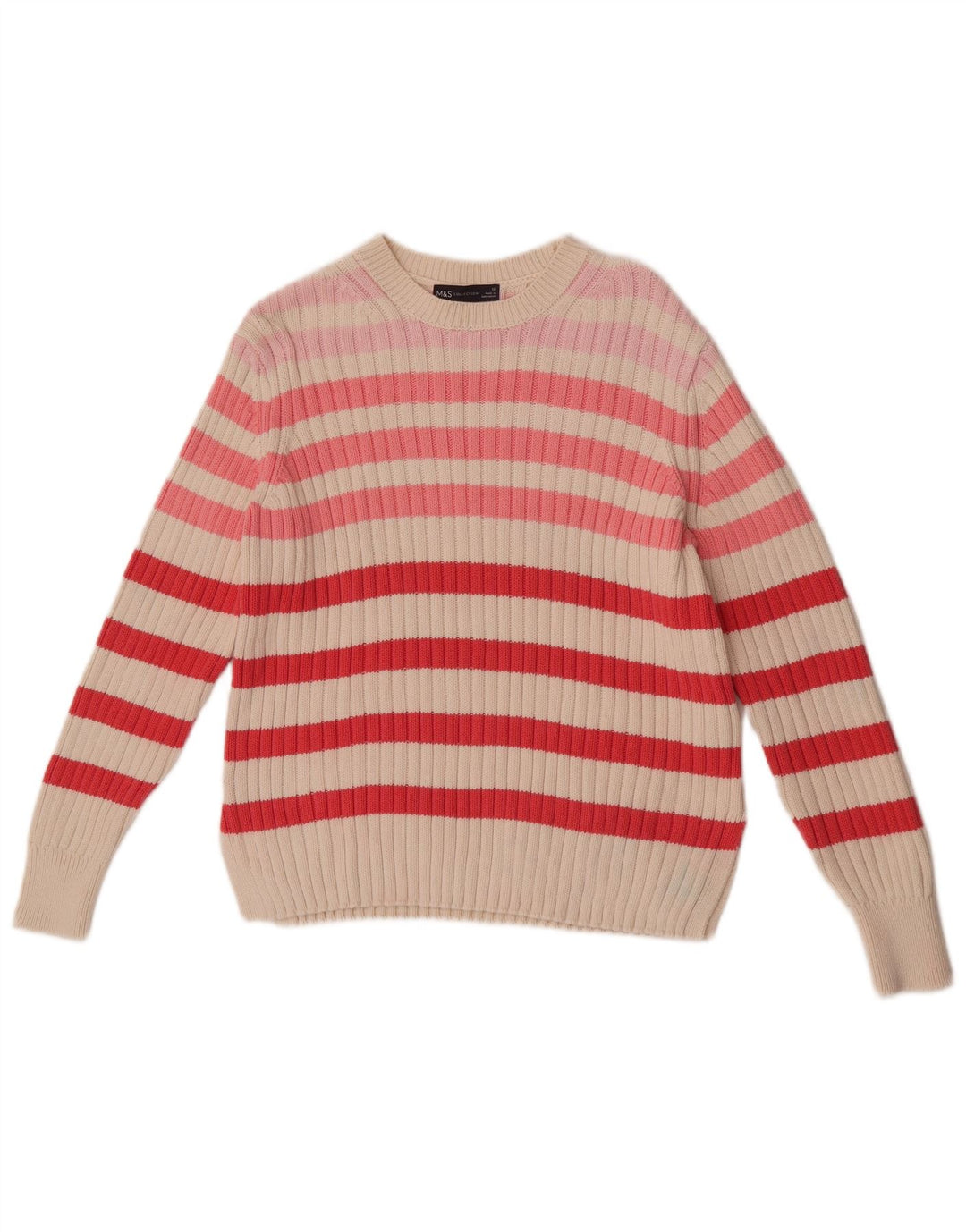 Marks & Spencer Damen-Pullover mit U-Boot-Ausschnitt, Gr. 12, mittelmehrfarbig