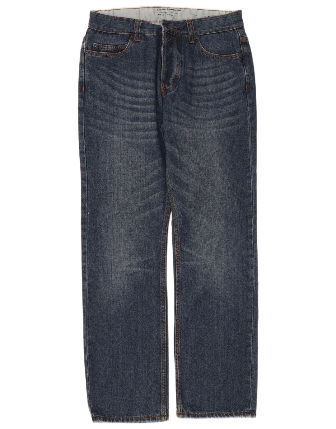 French Connection Herren-Jeans, normal, gerade, W32, L32, Blau, Baumwolle