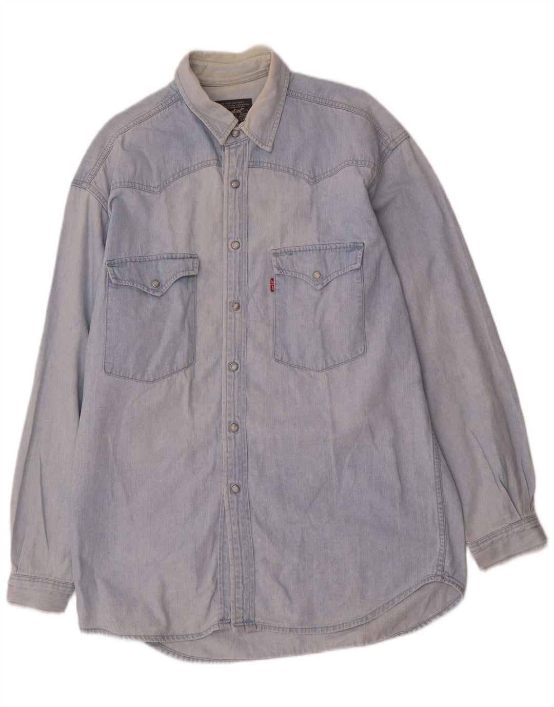 Levi's Herren-Jeanshemd aus mittelblauer Baumwolle