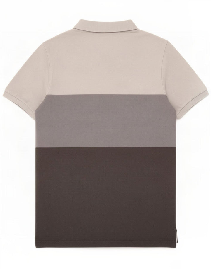 Nike Herren-Poloshirt, Größe S, Grau, Colourblock-Baumwolle