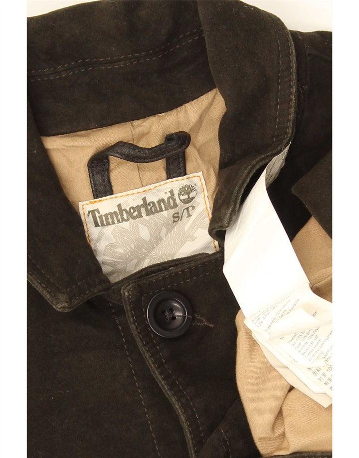 Timberland Herren Windjacke UK 36 Small Khaki Baumwolle