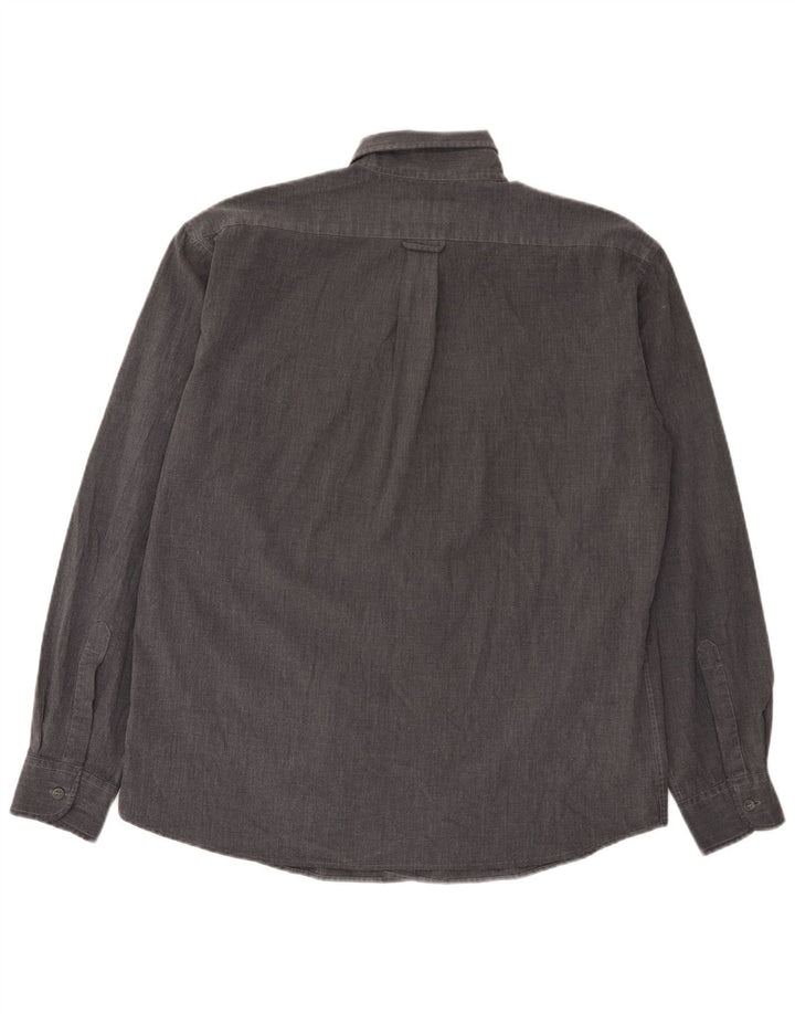 Armani Jeans Herrenhemd XL Grau Polyester