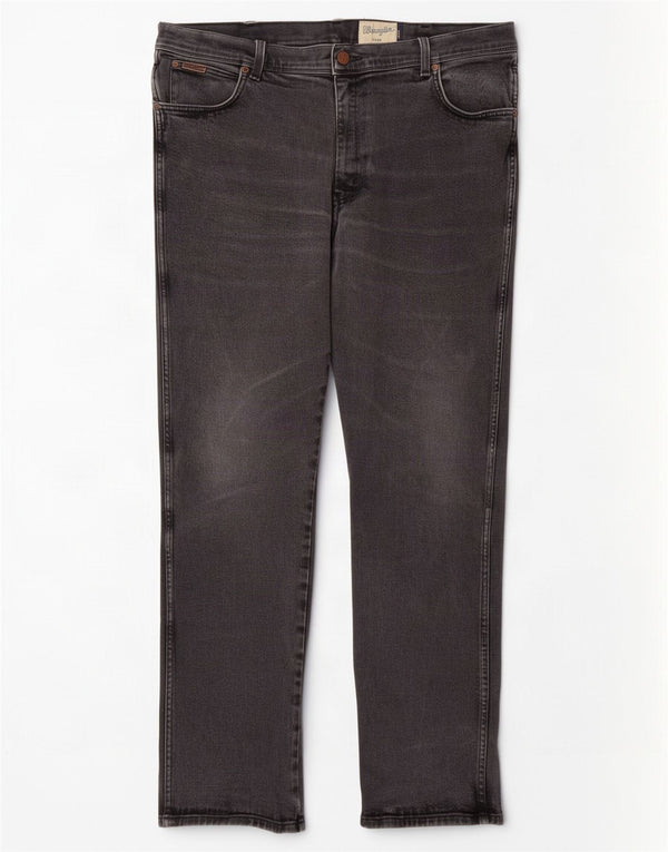 Wrangler Herren Texas Straight Jeans W40 L34 Graue Baumwolle