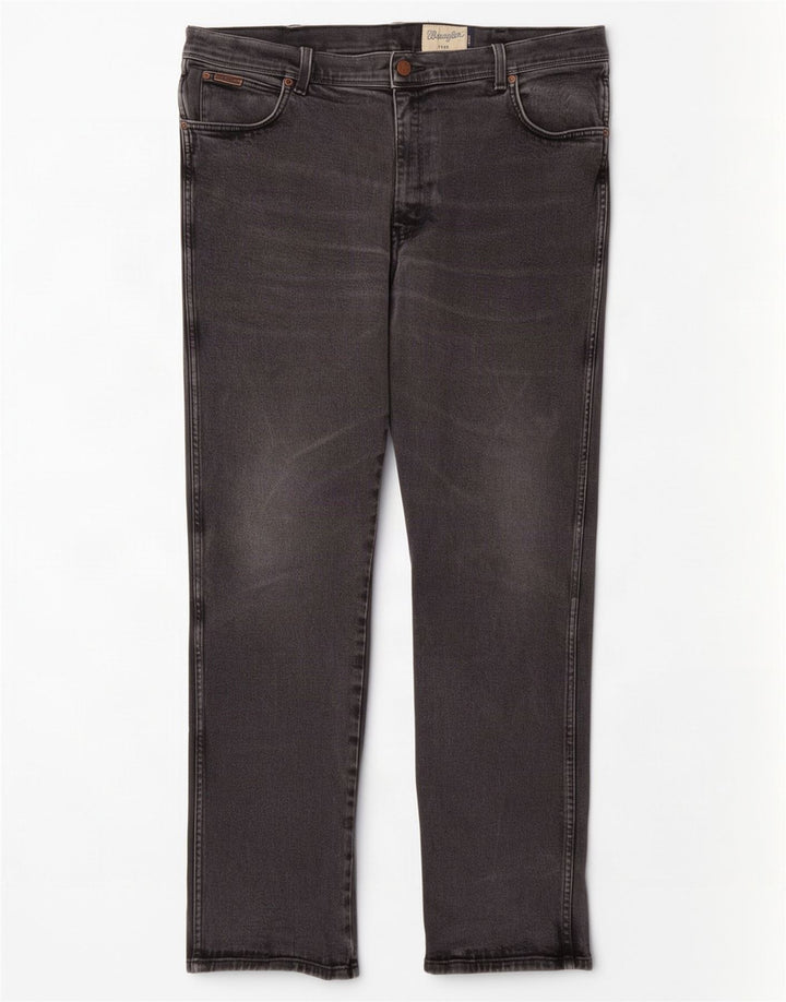 Wrangler Herren Texas Straight Jeans W40 L34 Graue Baumwolle