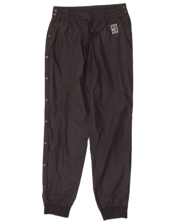 Nike Damen Joggers Wasserdichte Hose UK 12 Medium Schwarz Polyester