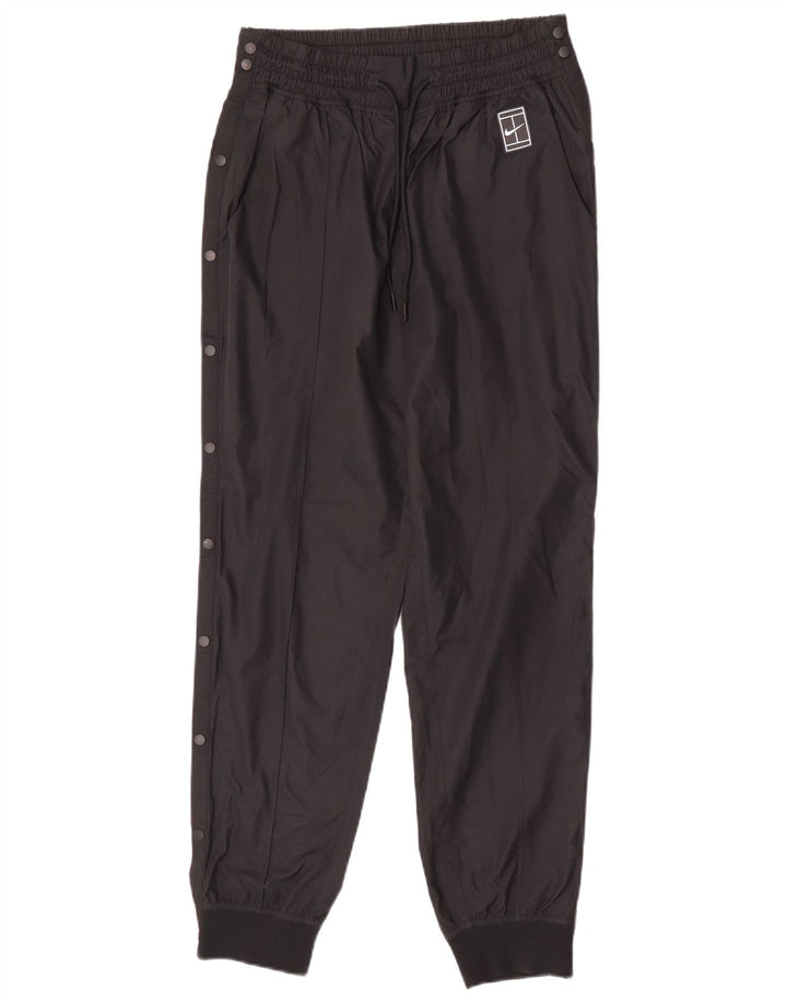 Nike Damen Joggers Wasserdichte Hose UK 12 Medium Schwarz Polyester