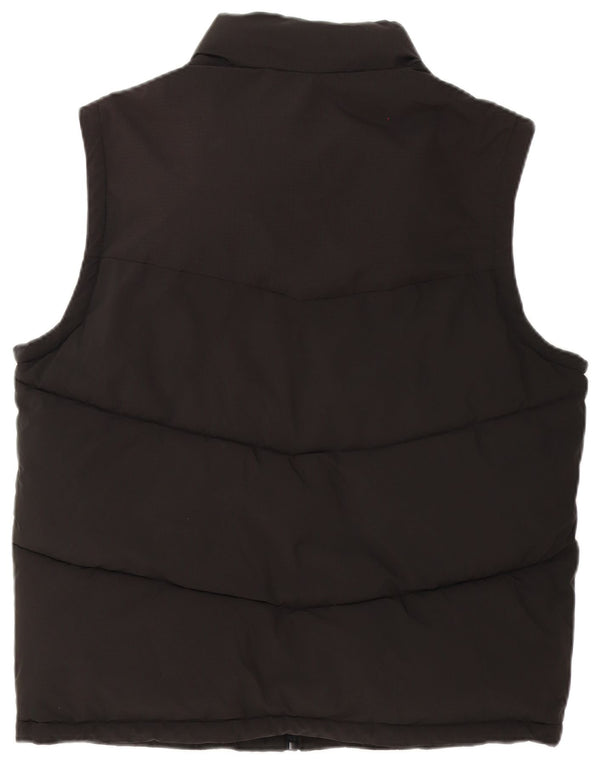 Pull & Bear Herren Wattierte Weste UK 38 Medium Schwarz Polyester