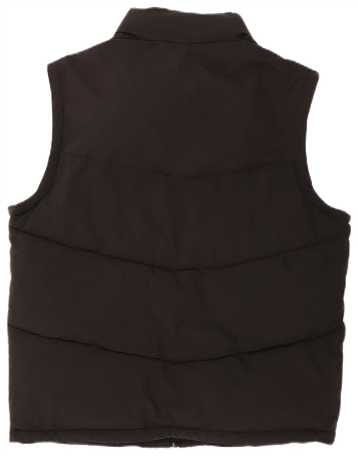 Pull & Bear Herren Wattierte Weste UK 38 Medium Schwarz Polyester