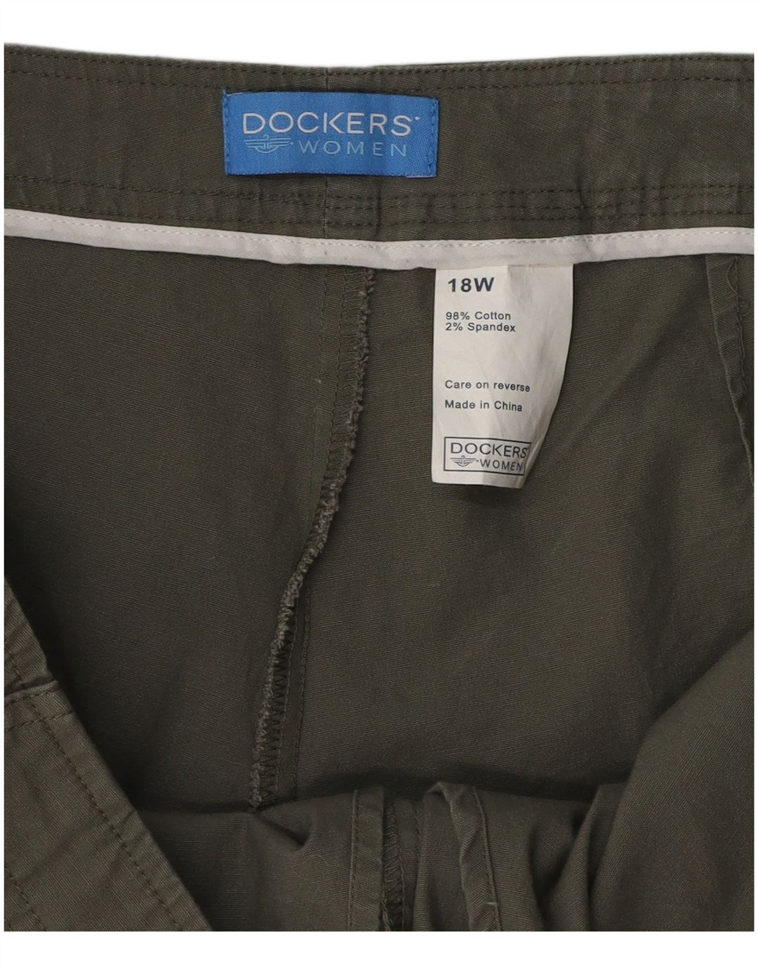 DOCKERS Damen Skort US 18 2XL Khaki Baumwolle