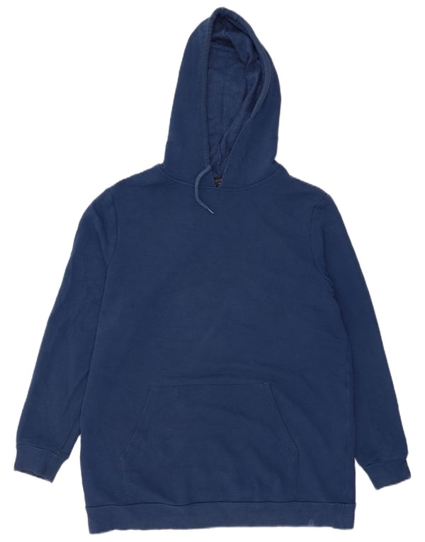 Marks & Spencer Damen Kapuzenpullover UK 14 Large Marineblau Baumwolle