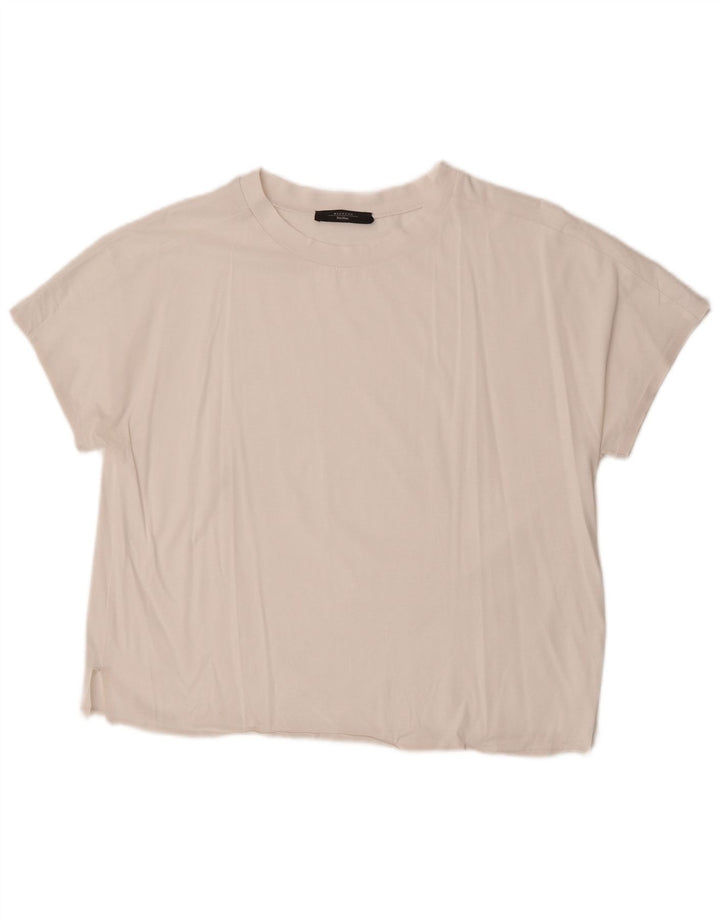 Max Mara Damen Weekend T-Shirt Top UK 16 Large Weiß