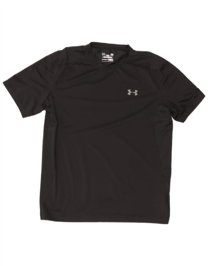 Under Armour Herren Heat Gear T-Shirt Top Large Schwarz Polyester