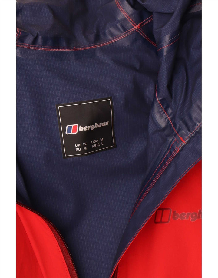 Berghaus Damen-Regenjacke mit Kapuze, UK 12, mittelrot, Polyamid