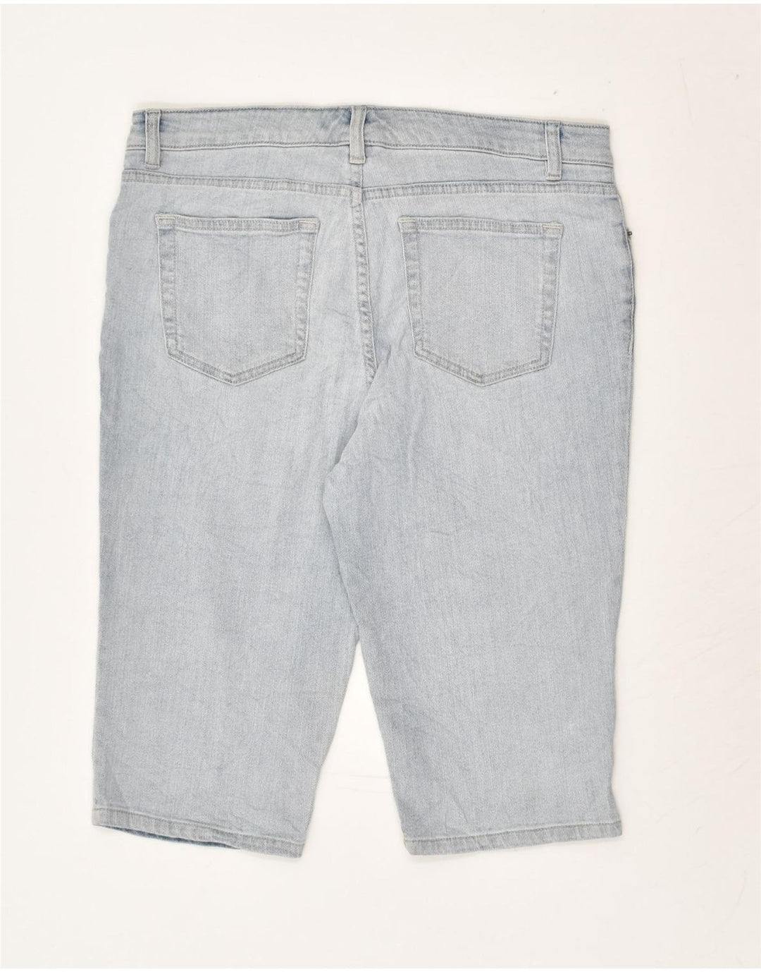 CHAPS Womens Denim Bermuda Shorts US 10 Large W34  Blue Cotton | Vintage Chaps | Thrift | Second-Hand Chaps | Used Clothing | Messina Hembry 