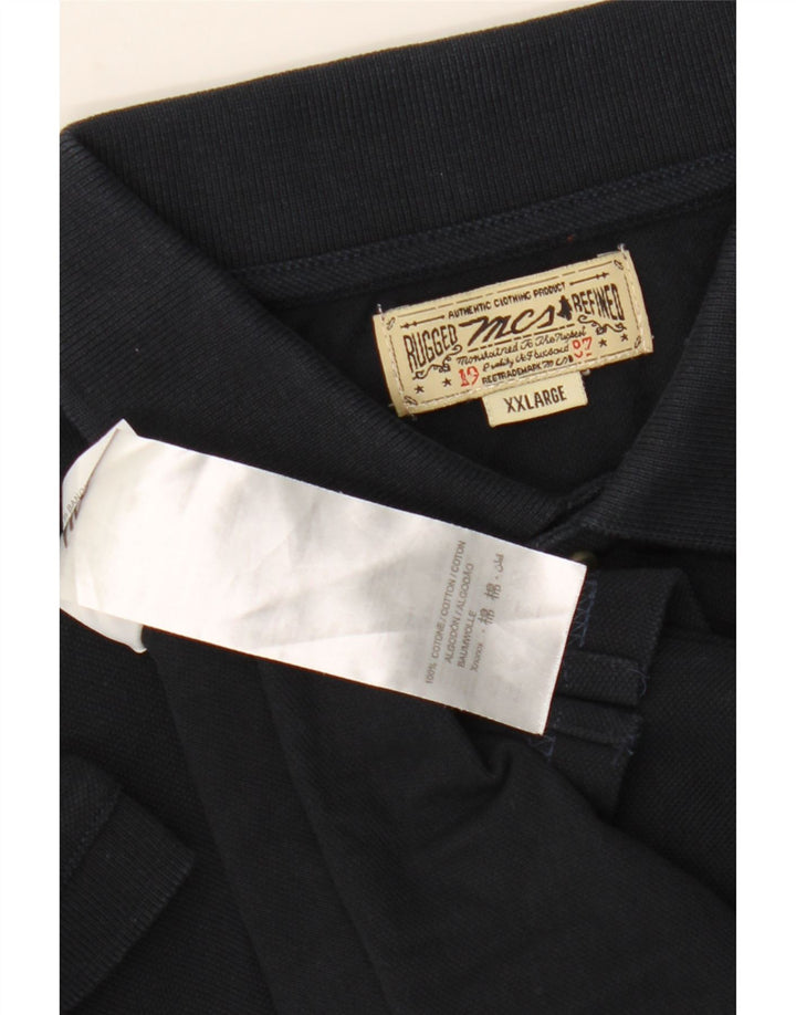 Marlboro Classics Herren Poloshirt 2XL Schwarz Baumwolle