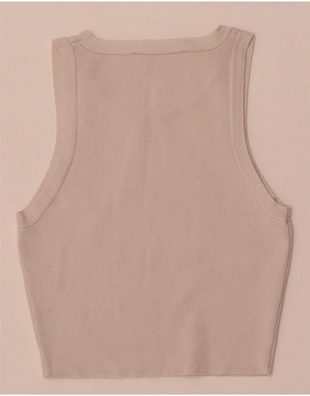 Zara Damen Crop Vest Top UK 4 XS Weiße Viskose