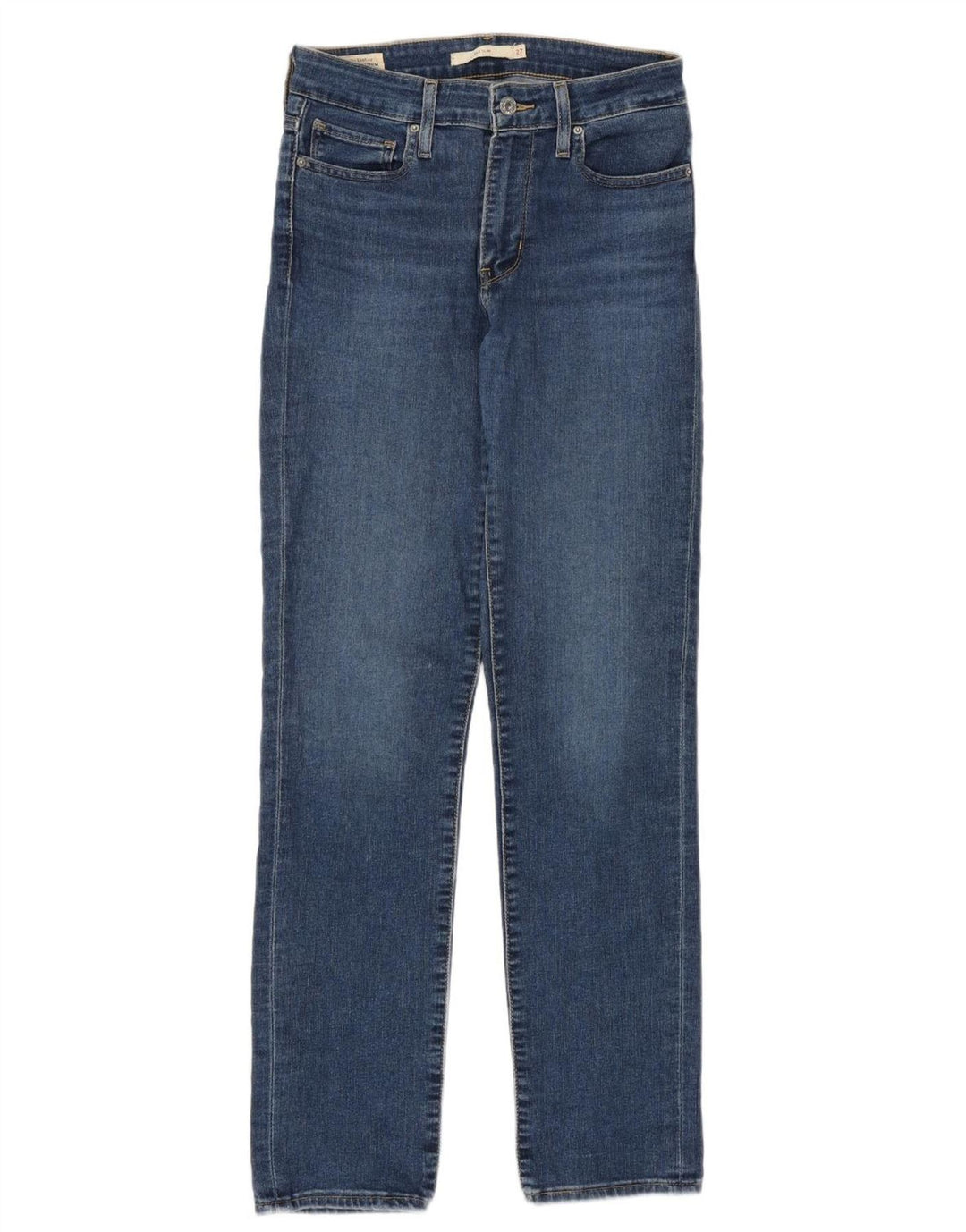 Levi's Damen 712 Slim Jeans W27 L30 Blaue Baumwolle
