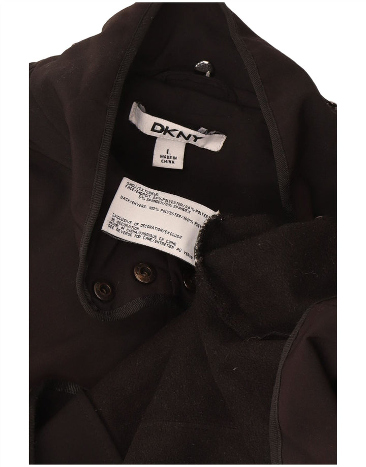 Dkny Womens Utility Jacke UK 16 Large Grau Polyester