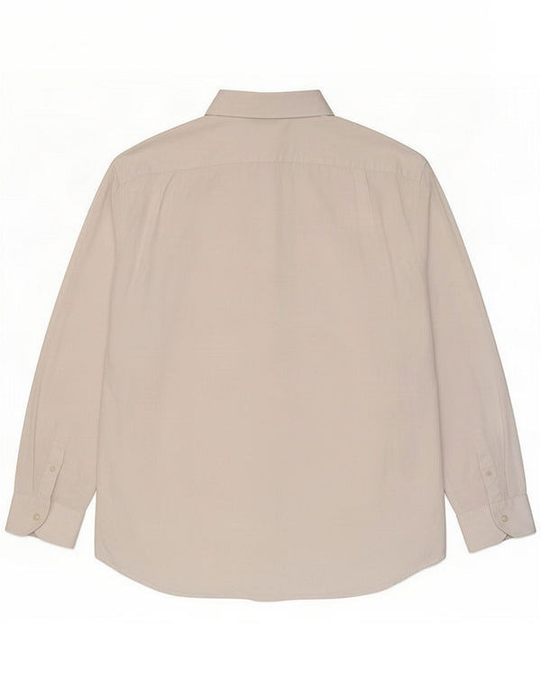Roccobarocco Herrenhemd Größe 18 1/2 46 2XL Weiß Klassisch