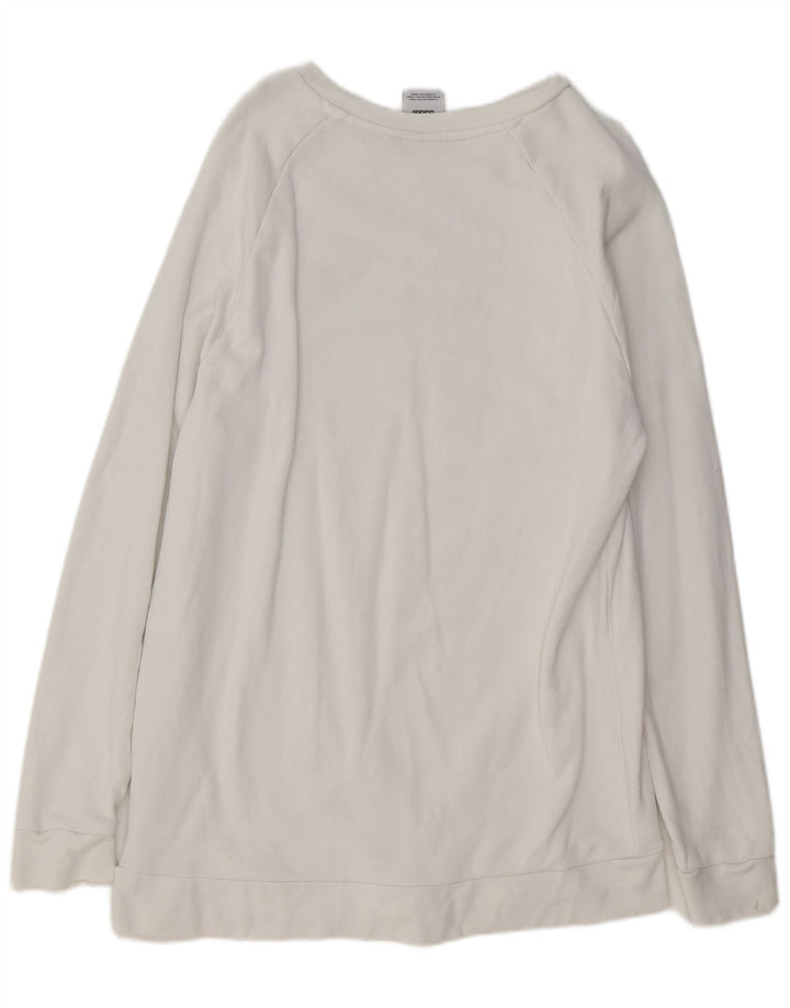 ADIDAS Herren Sweatshirt Pullover große weiße Baumwolle