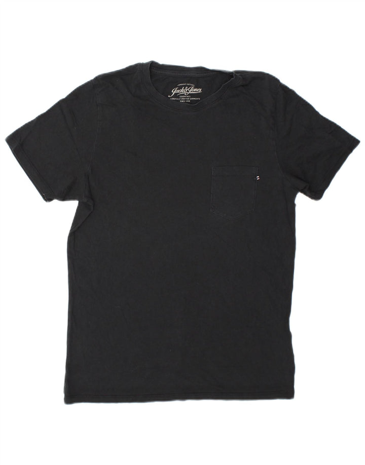 Jack & Jones Herren T-Shirt Top Small Schwarz Baumwolle