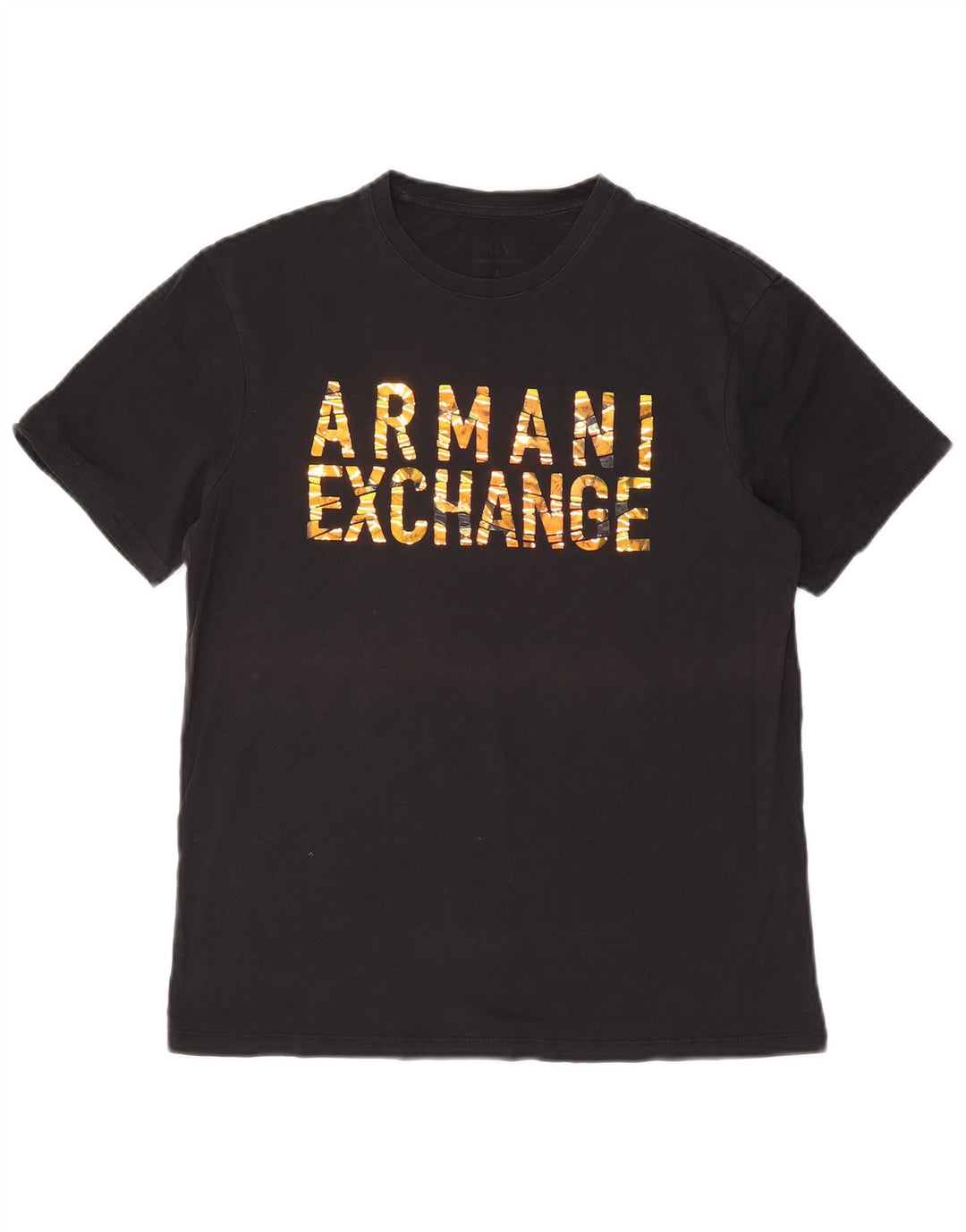 Armani Exchange Herren Grafik T-Shirt Top Small Schwarz