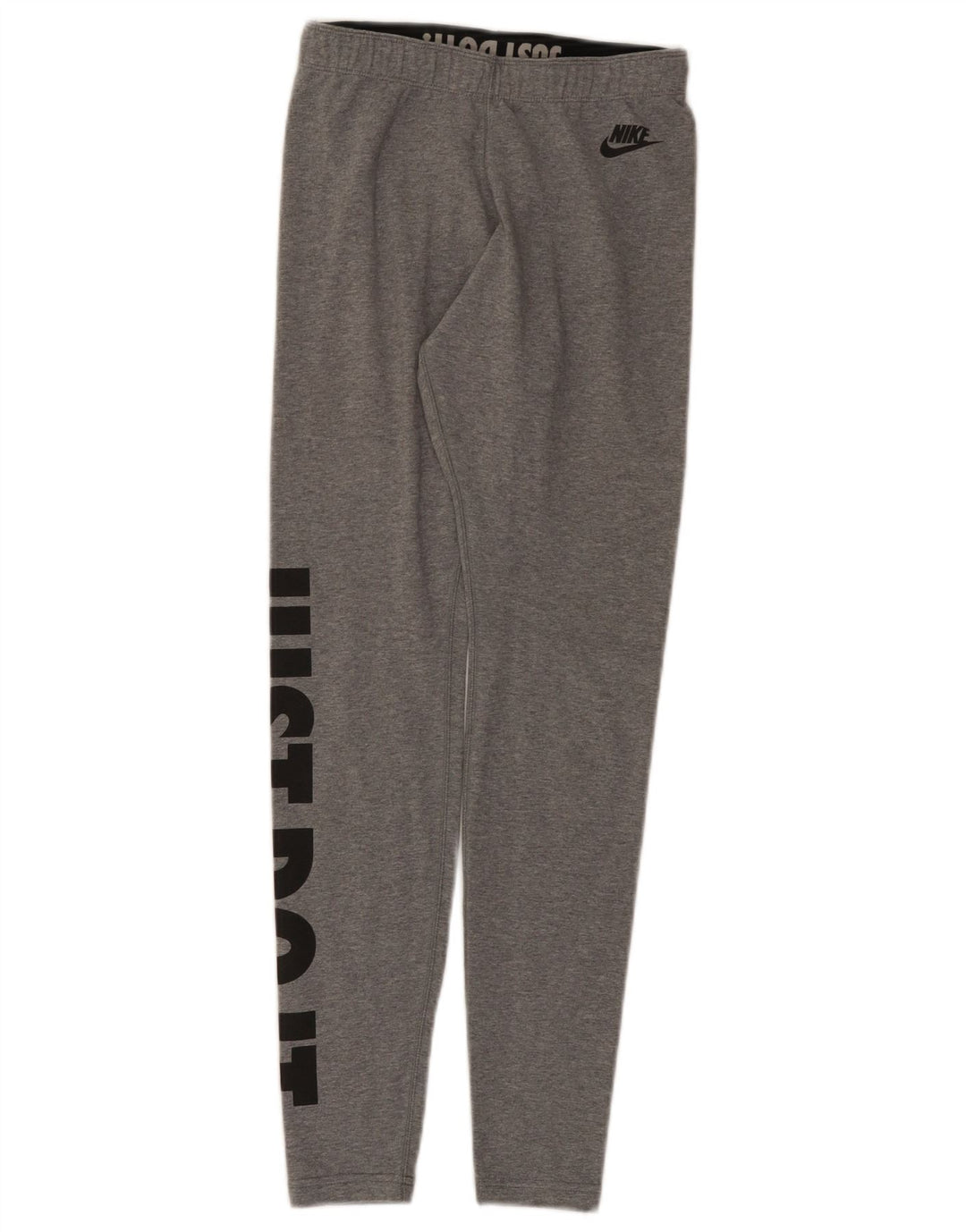 Nike Womens Graphic Leggings UK 8 Small Grau gefleckte Baumwolle