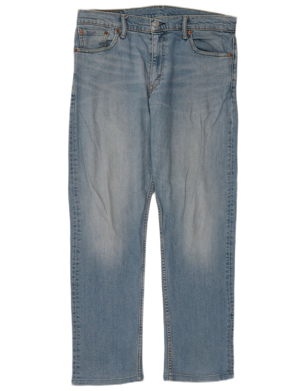 Levi's Herren 504 Straight Jeans W33 L32 Blaue Baumwolle