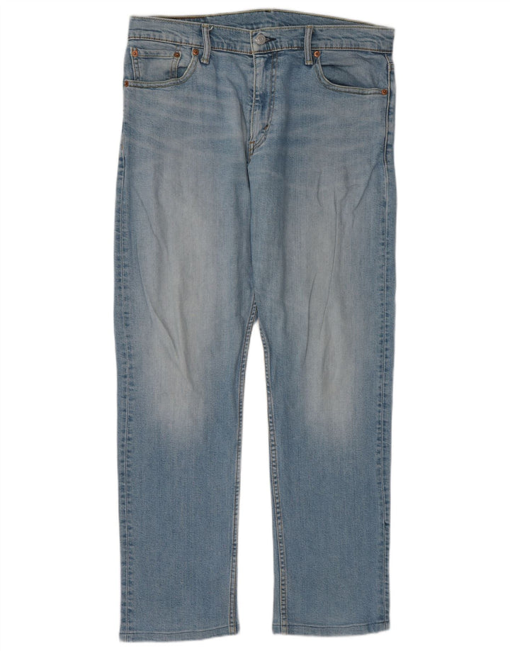 Levi's Herren 504 Straight Jeans W33 L32 Blaue Baumwolle
