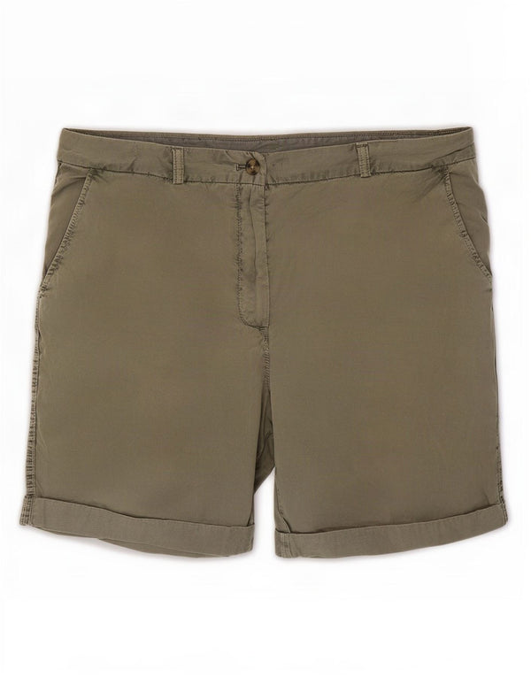 Marks & Spencer Damen Chinoshorts UK 16 Large W34 Khaki Baumwolle