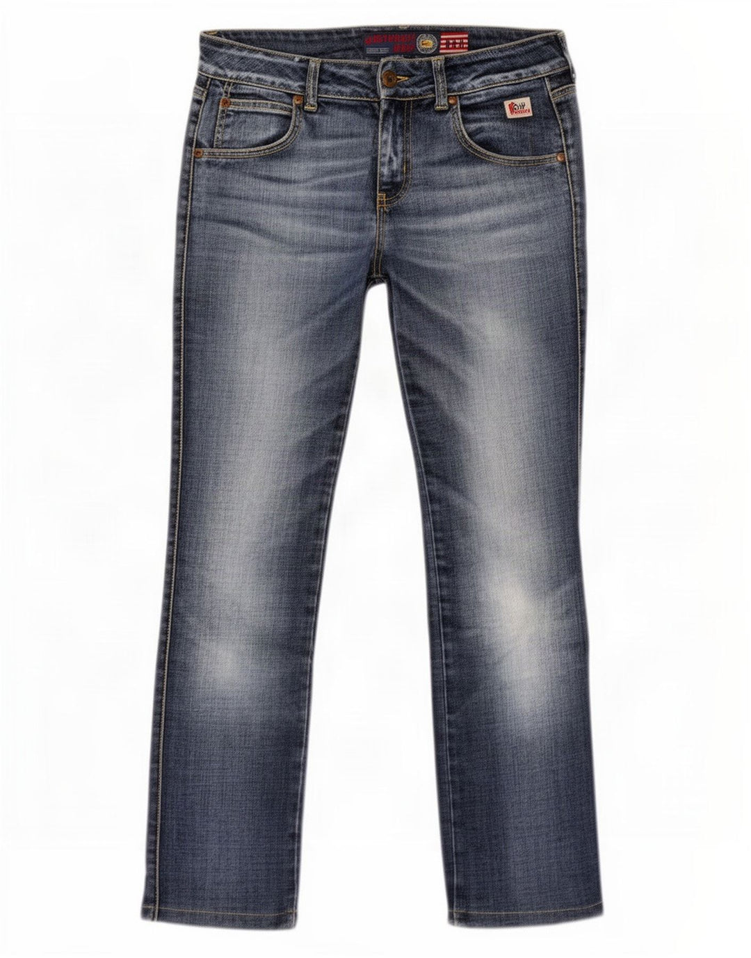 Roy Rogers Damen Seven Bell Slim Jeans W27 L29 Blau