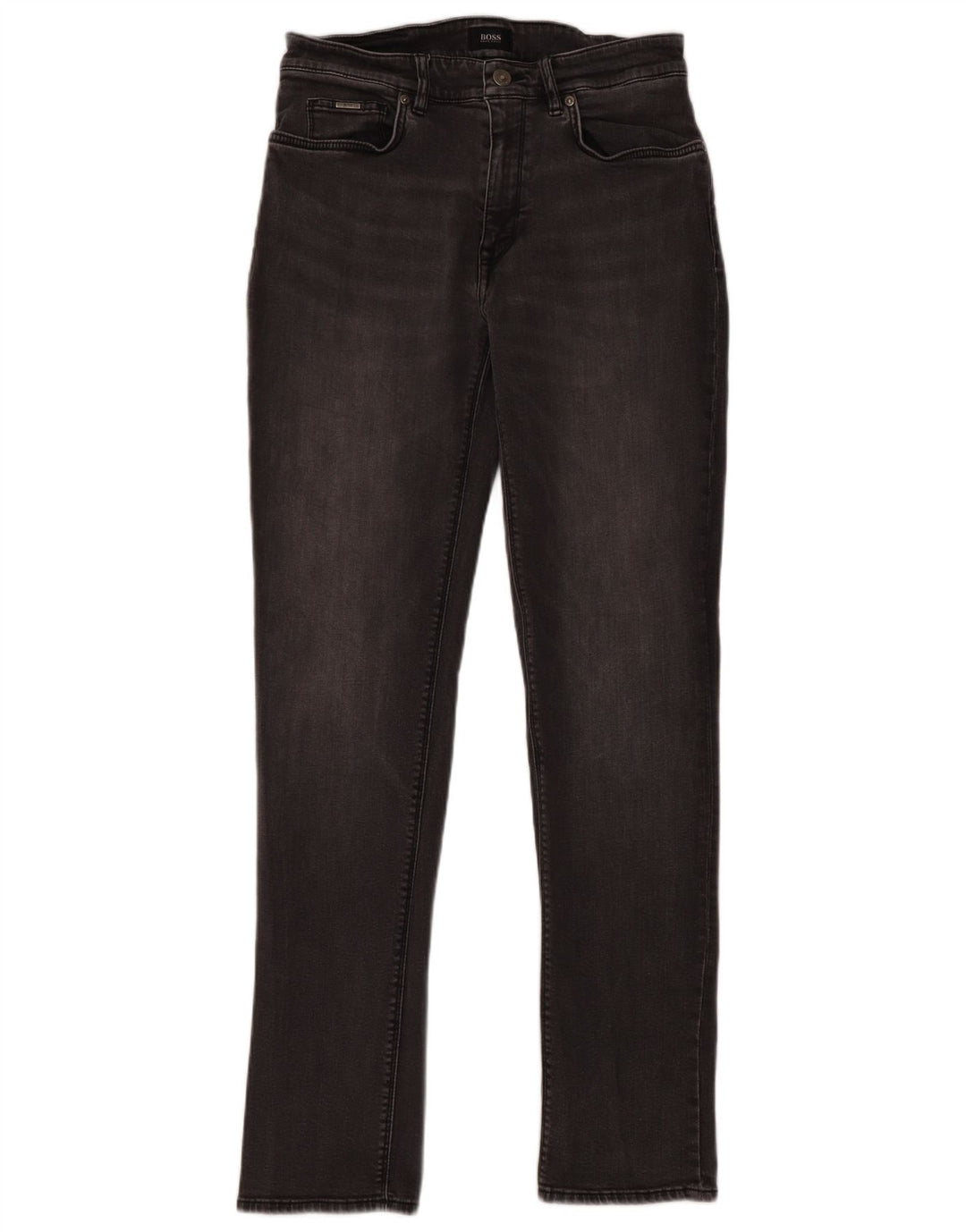 Hugo Boss Herren Slim Jeans W31 L32 Graue Baumwolle