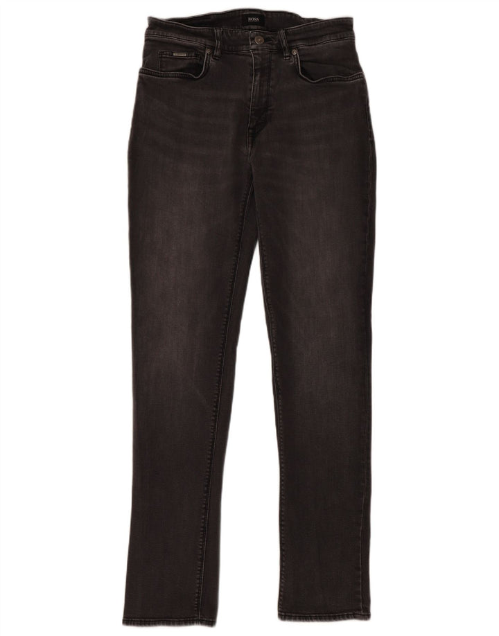 Hugo Boss Herren Slim Jeans W31 L32 Graue Baumwolle