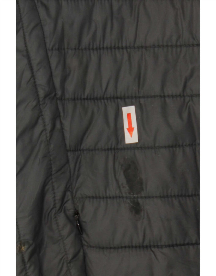 Champion Herren-Jacke mit Kapuze, gepolstert, UK 40, Größe L, Grau, Polyamid