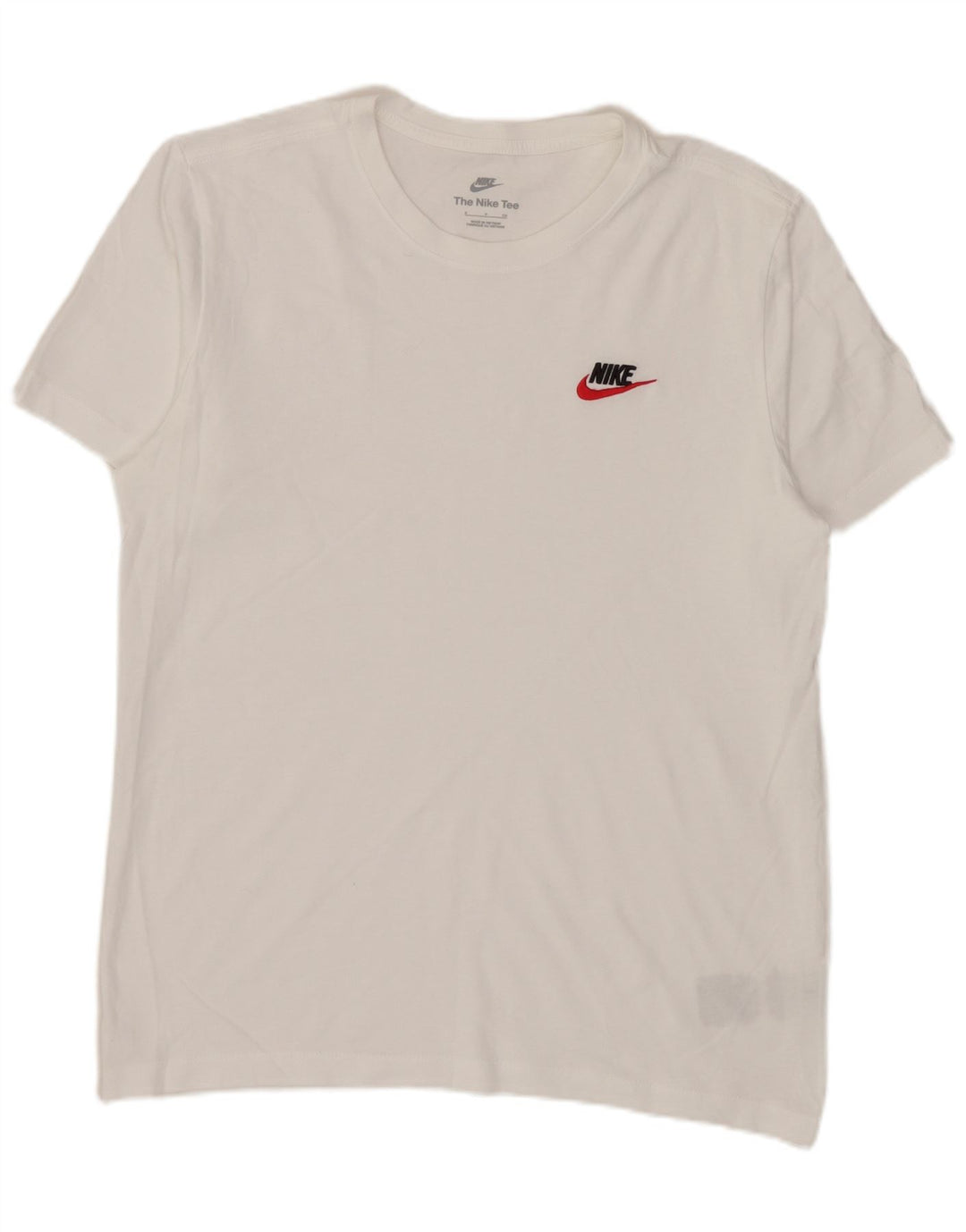 Nike Herren T-Shirt Top Small aus weißer Baumwolle