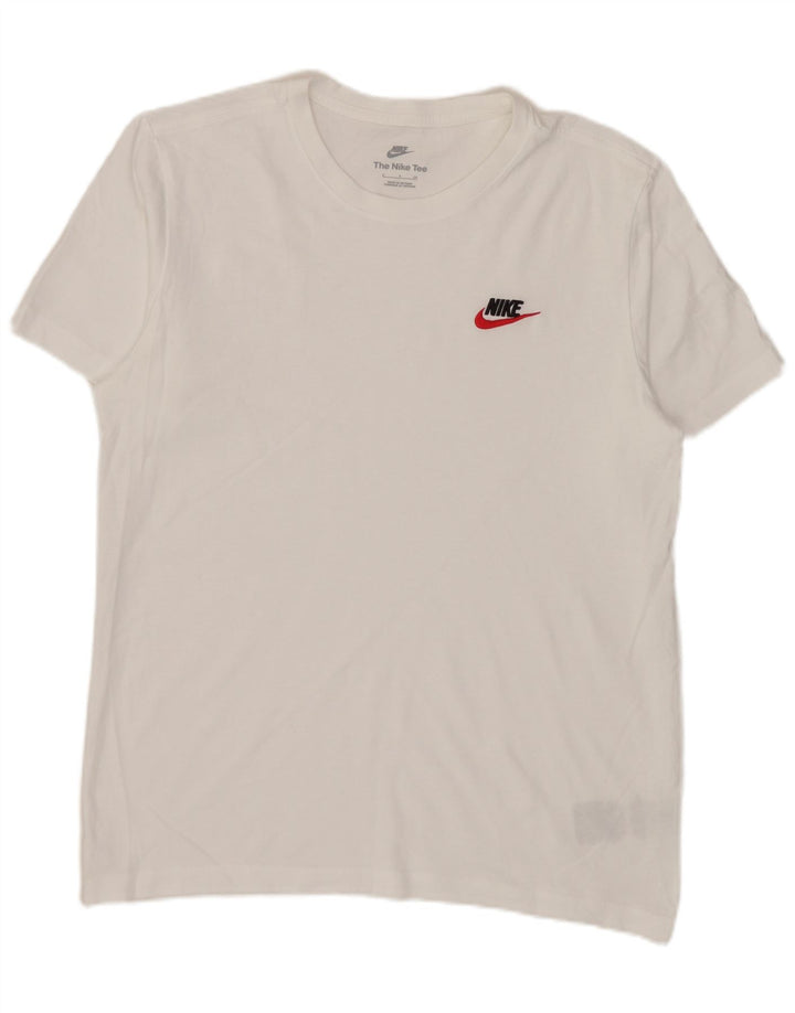 Nike Herren T-Shirt Top Small aus weißer Baumwolle