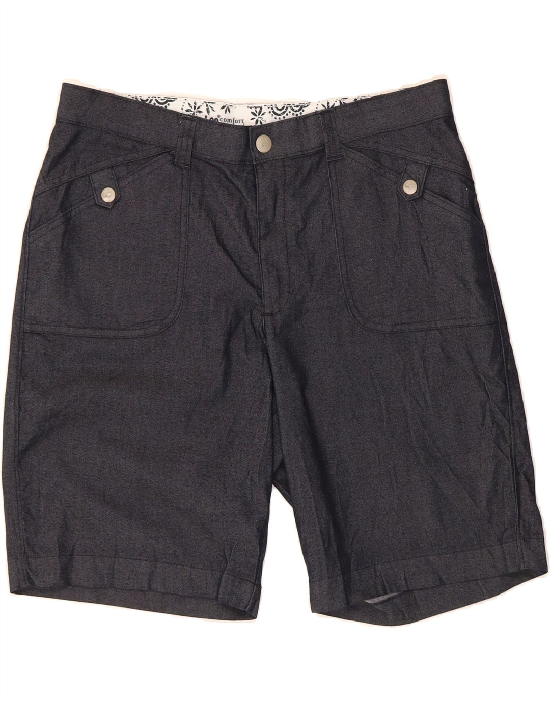 LEE Womens Casual Shorts US 12 Large W33  Navy Blue Cotton Vintage Lee and Second-Hand Lee from Messina Hembry 