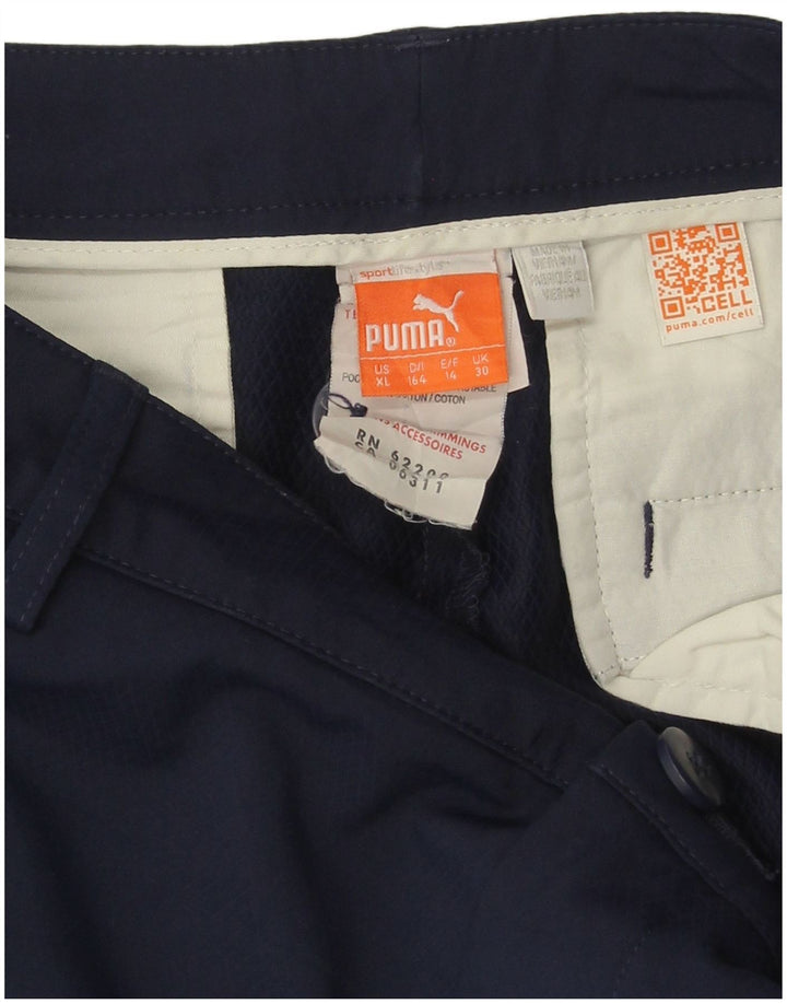 Puma Chino-Shorts für Jungen, 13–14 Jahre, W30, Marineblau, Polyester