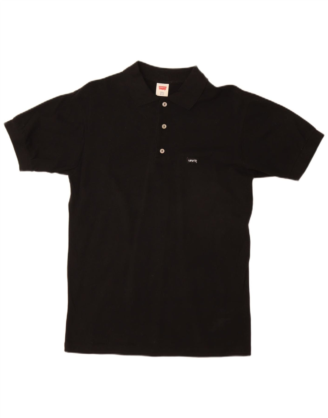 LEVI'S Herren-Poloshirt, Größe S, schwarze Baumwolle
