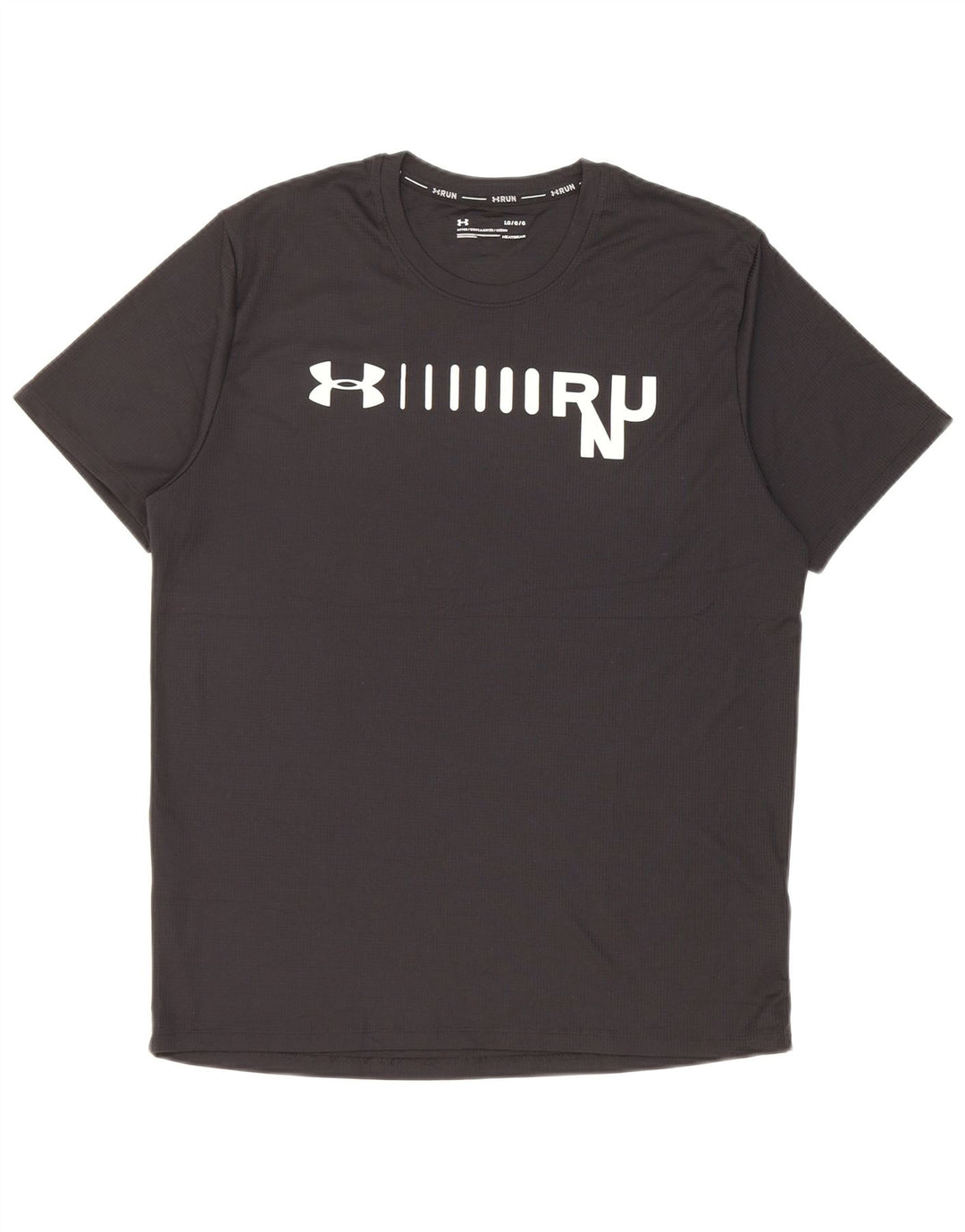 Under Armour Herren Tailliertes Grafik-T-Shirt-Oberteil, großes schwarzes Polyester